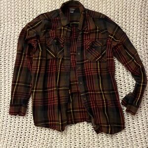 Eddie Bauer Flannel Plaid Button-Up Shirt